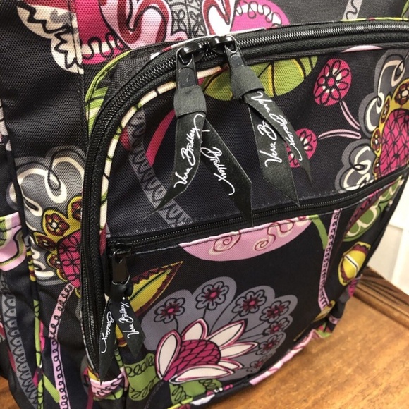Vera Bradley,  Backpacks New $45 Medium, Floral, Pockets, Zipper.! main image 5